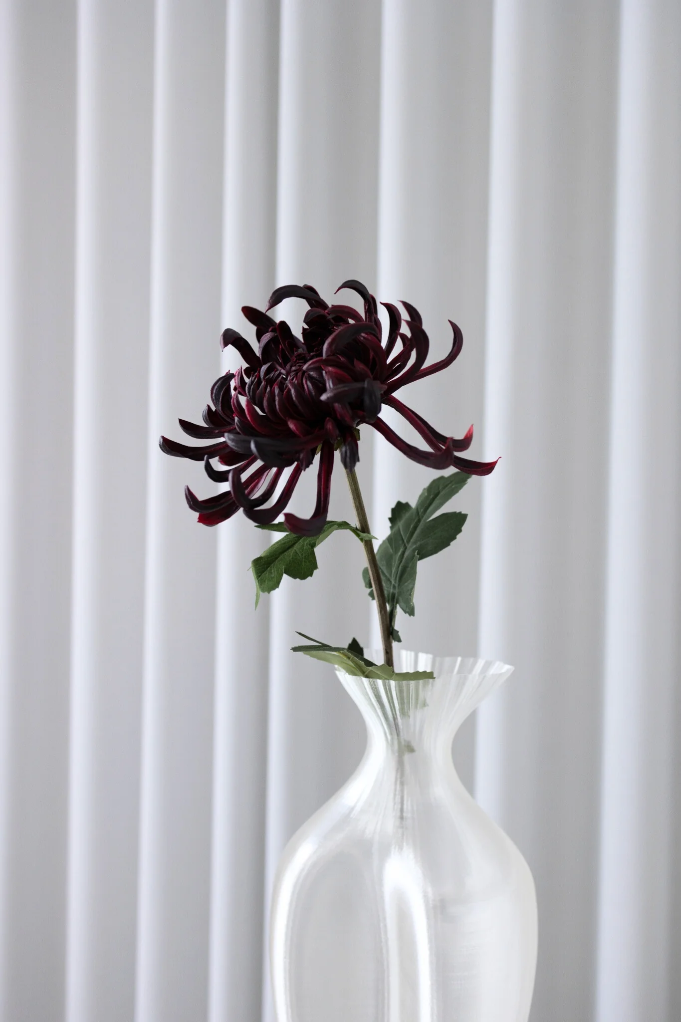 Kunstig chrysanthemum - bordeaux - Image 3