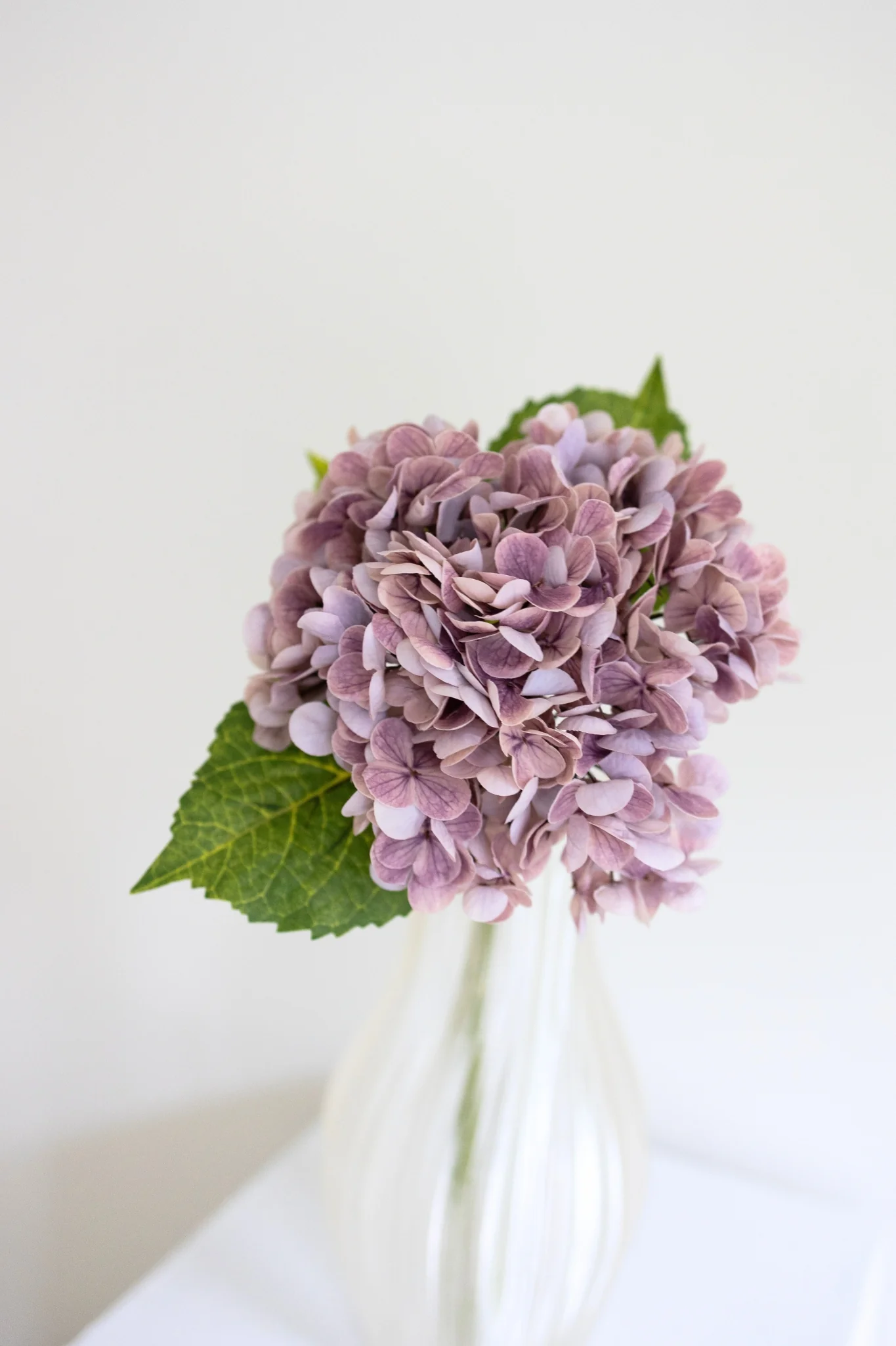 Kunstig hortensia - lyselilla - Image 2