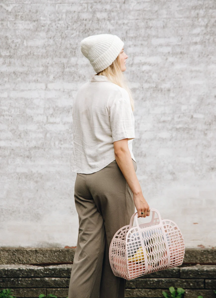 Sky Beanie strikhue - Off White - Image 4