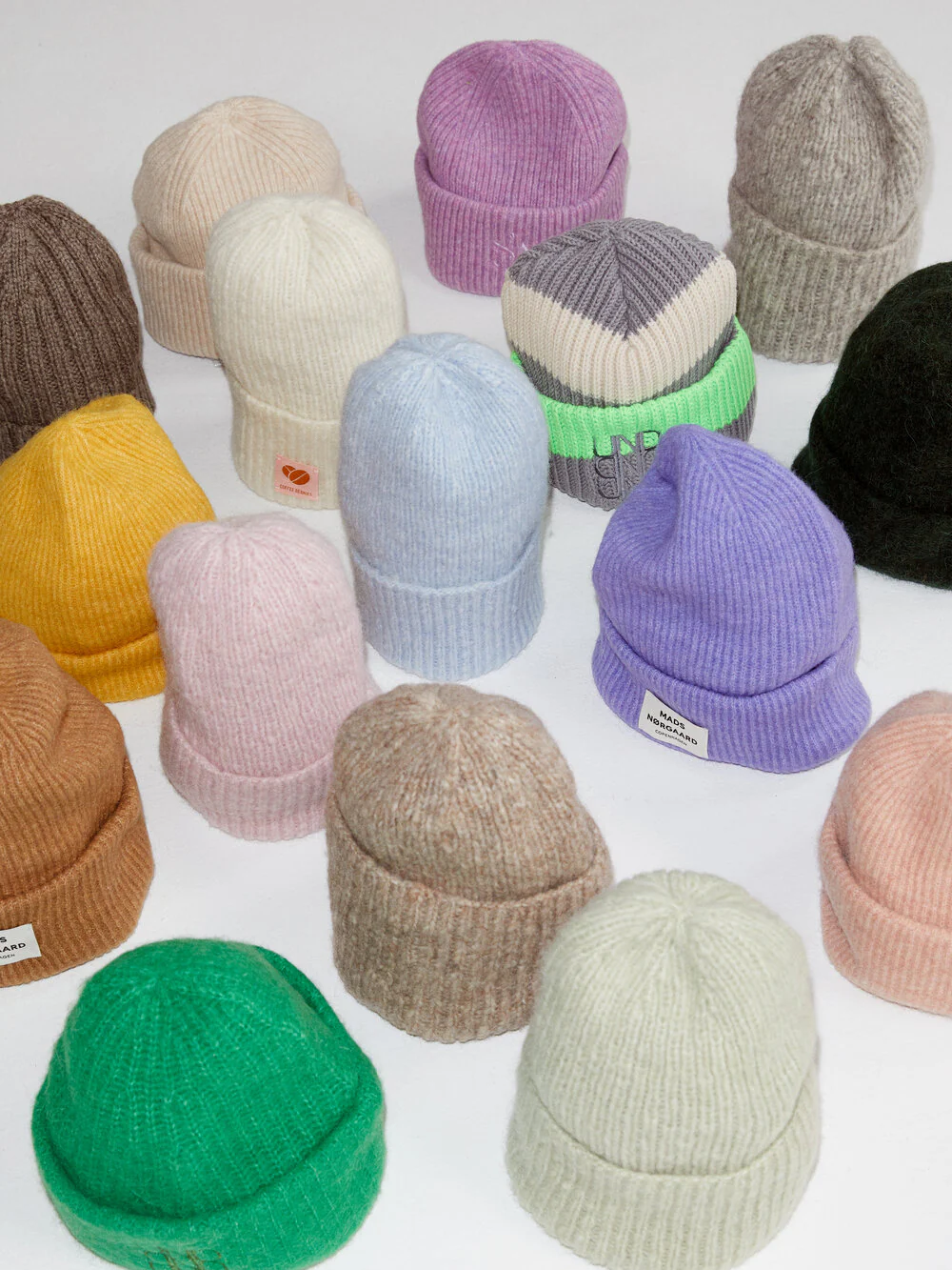 Sky Beanie strikhue - Off White - Image 6