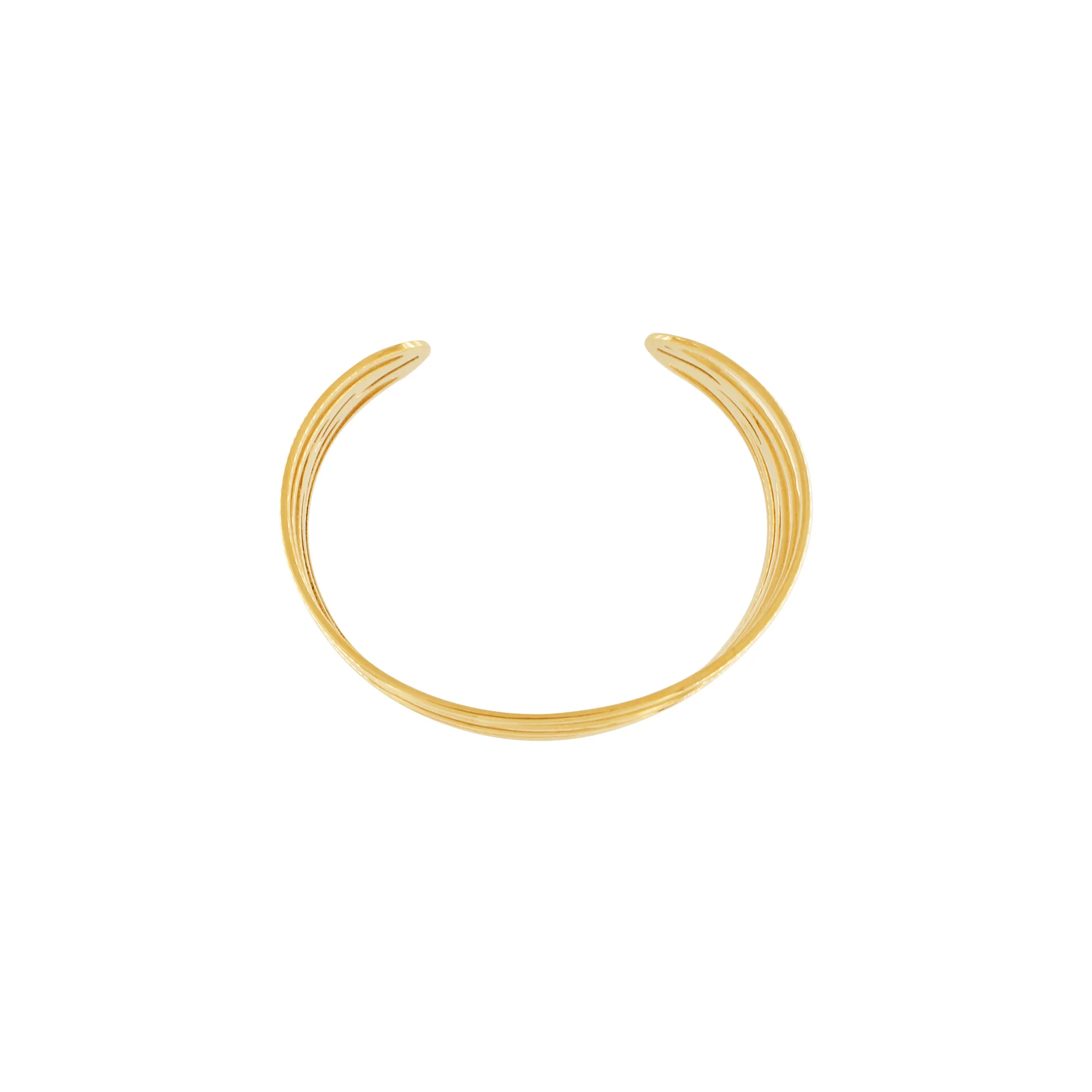 String Statement Cuff armring, vandfast - forgyldt - Image 3