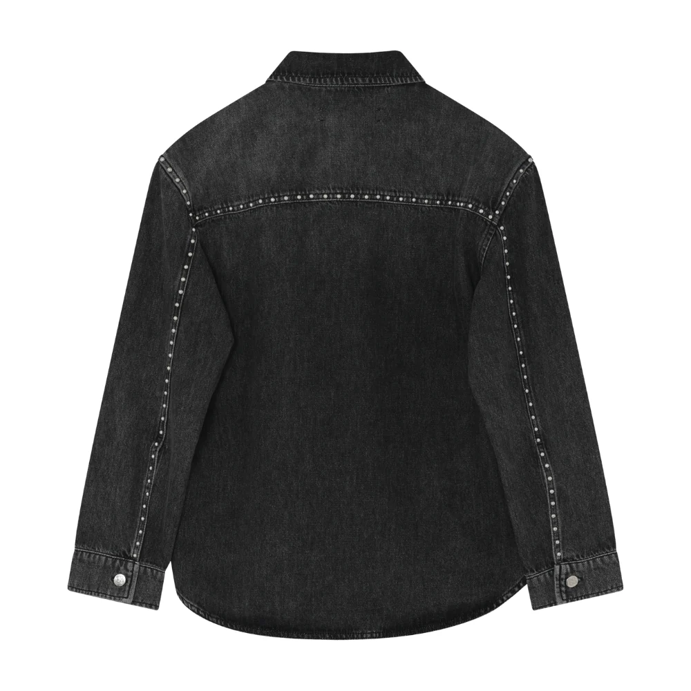 Clothilde Embellished denimskjorte - sort - Image 7