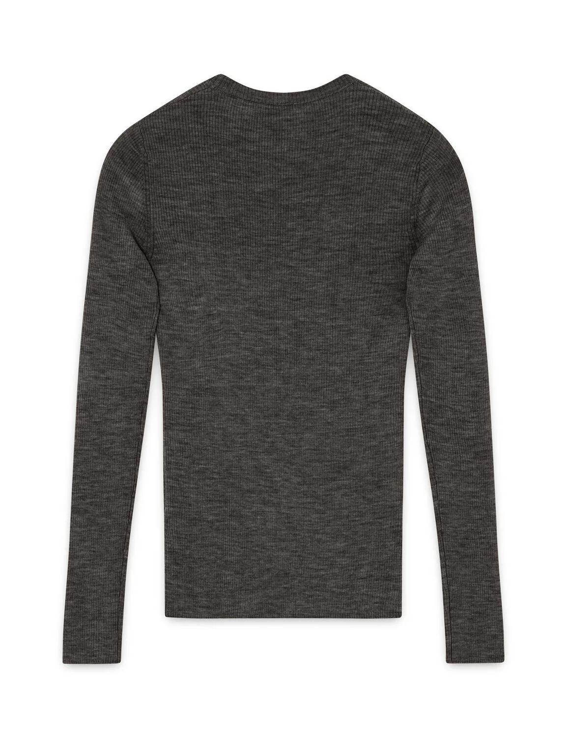 Daily Elements Marina langærmet t-shirt - Expresso Melange - Image 6