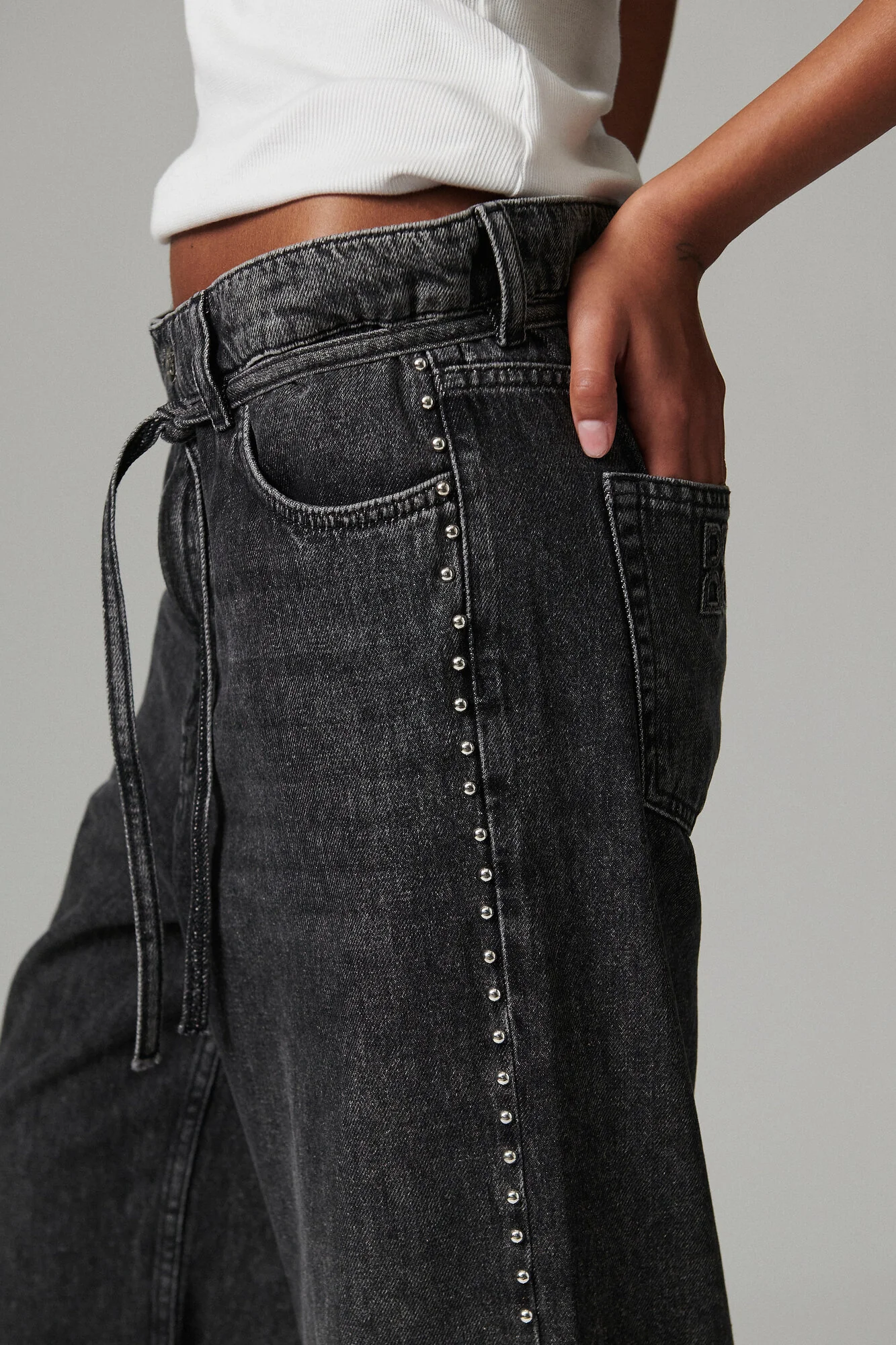Elijah Embellished jeans - sort - Image 5