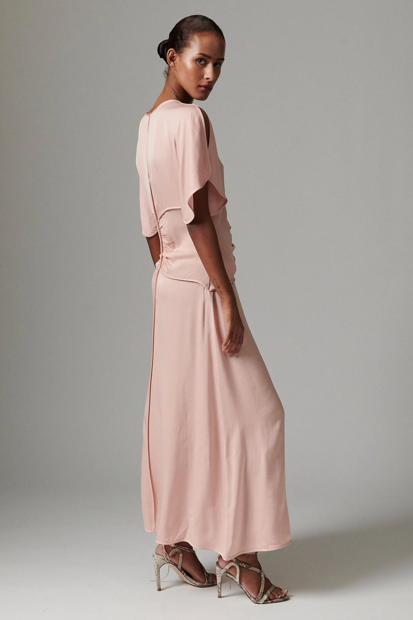 Gigi Matte Crepe kjole - Rose Smoke - Image 5