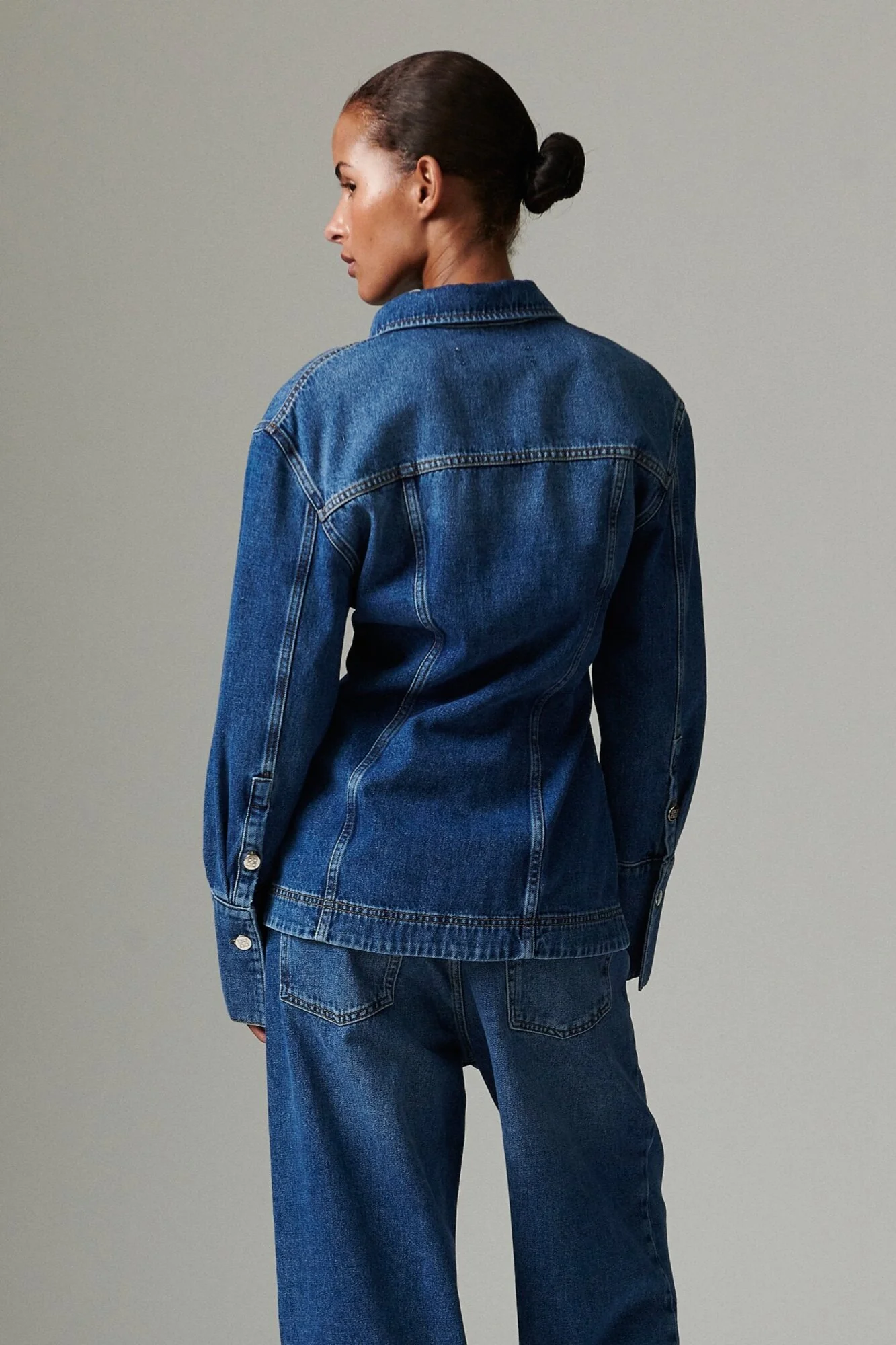 Ludmilla denimskjorte - Medium Blue - Image 6