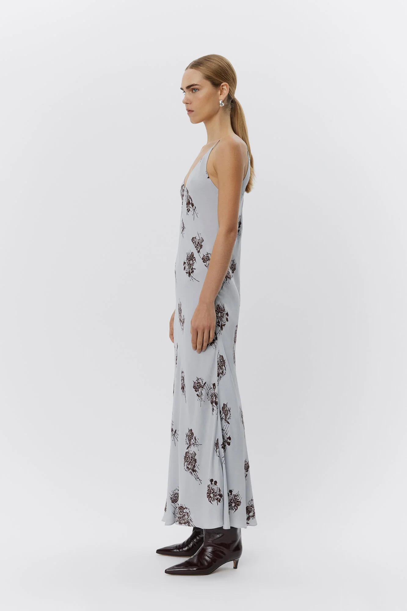 Peach Pearl Falling Flowers kjole - blomstret - Image 5