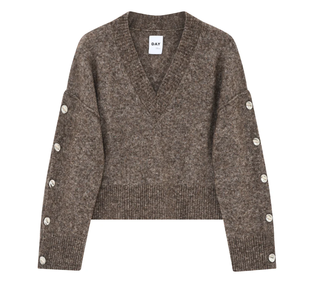 Solange Cozy Days striktrøje - Wren Melange - Image 2