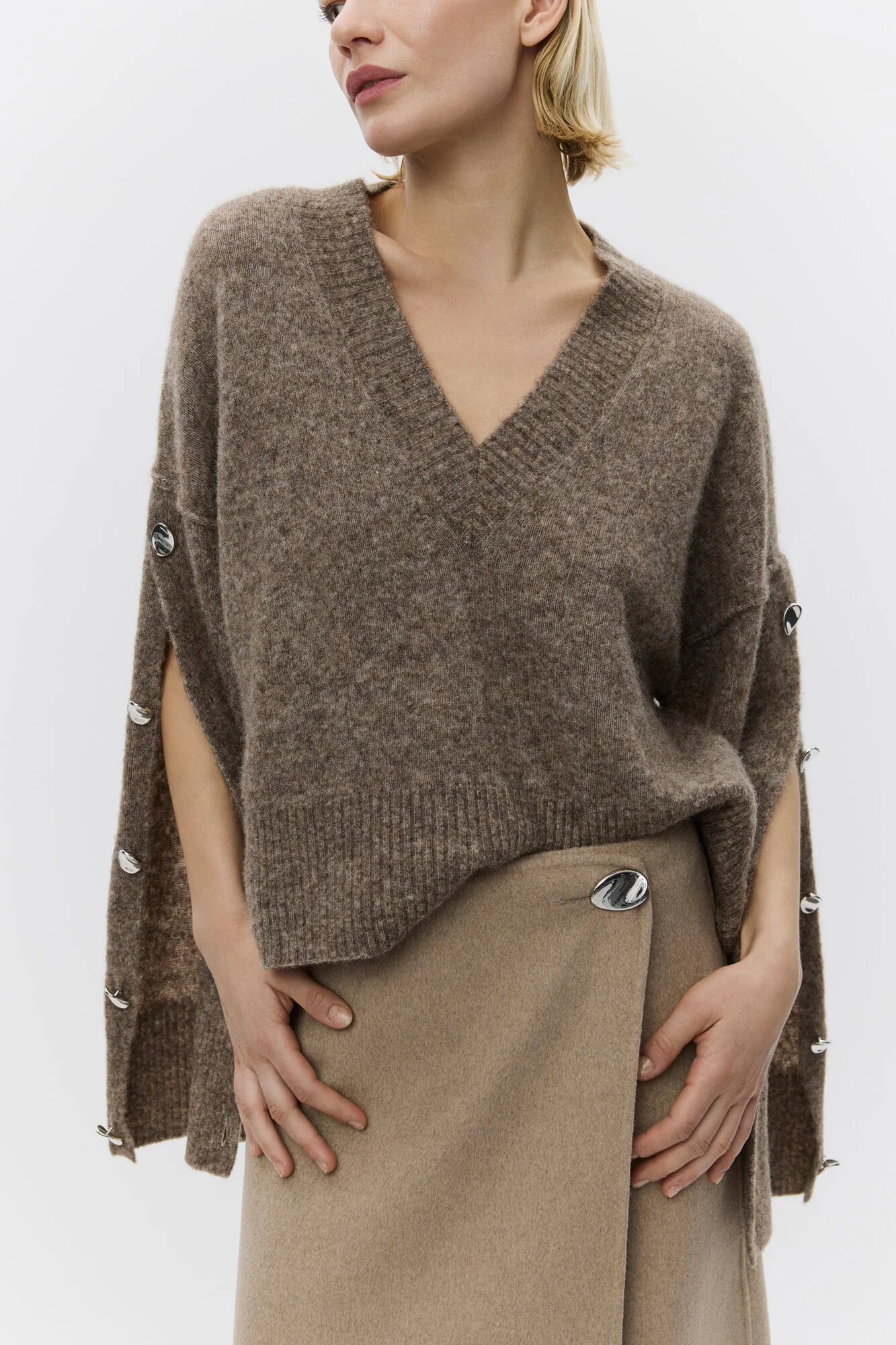 Solange Cozy Days striktrøje - Wren Melange - Image 3