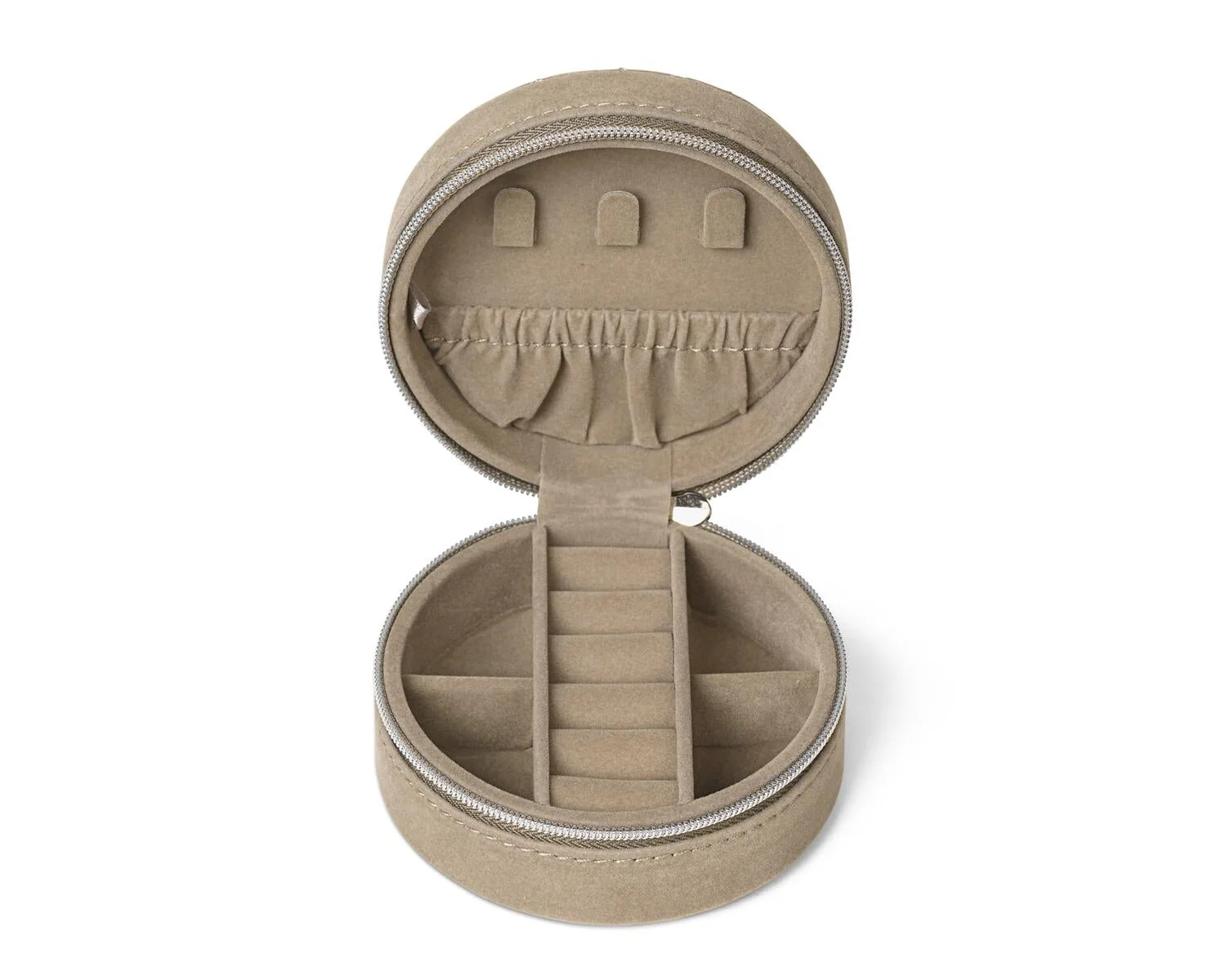 Z Q Zip Round smykkeskrin - Cobbelstone