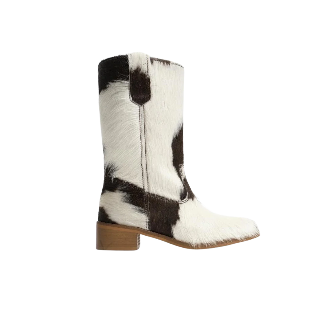Julia Gaucho læderstøvler - Cow Fur - Image 7