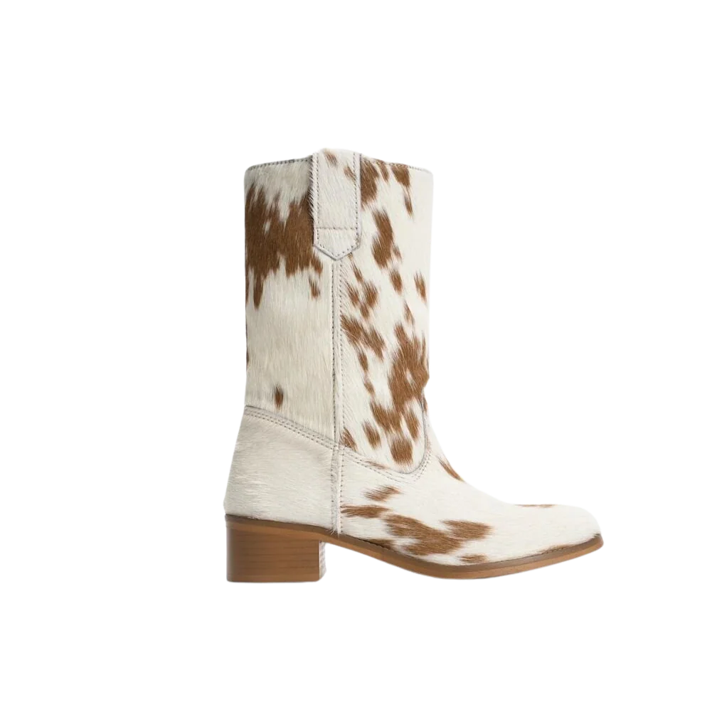 Julia Gaucho læderstøvler - Cow Fur - Image 8