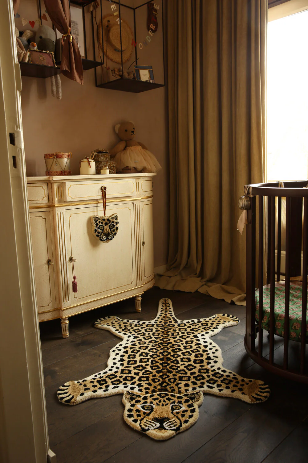Loony Leopard gulvtæppe, Large - Brown - Image 3