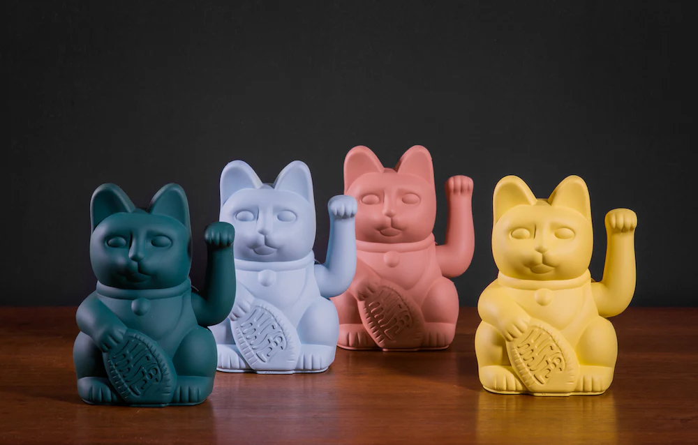 Maneki-Neko kat - grøn - Image 3