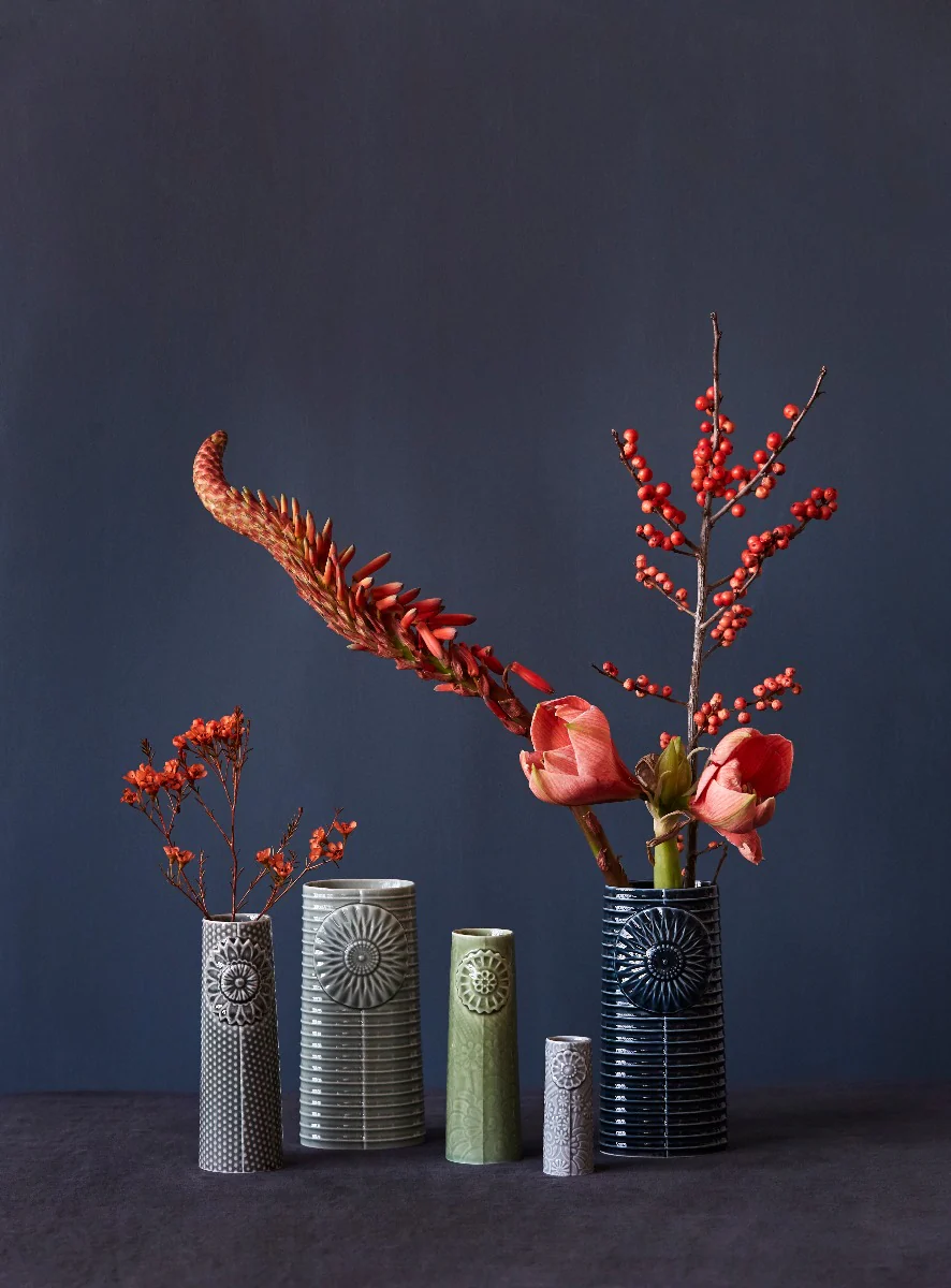 Pipanella Flower vase, gråblå - 15x5 cm. - Image 2