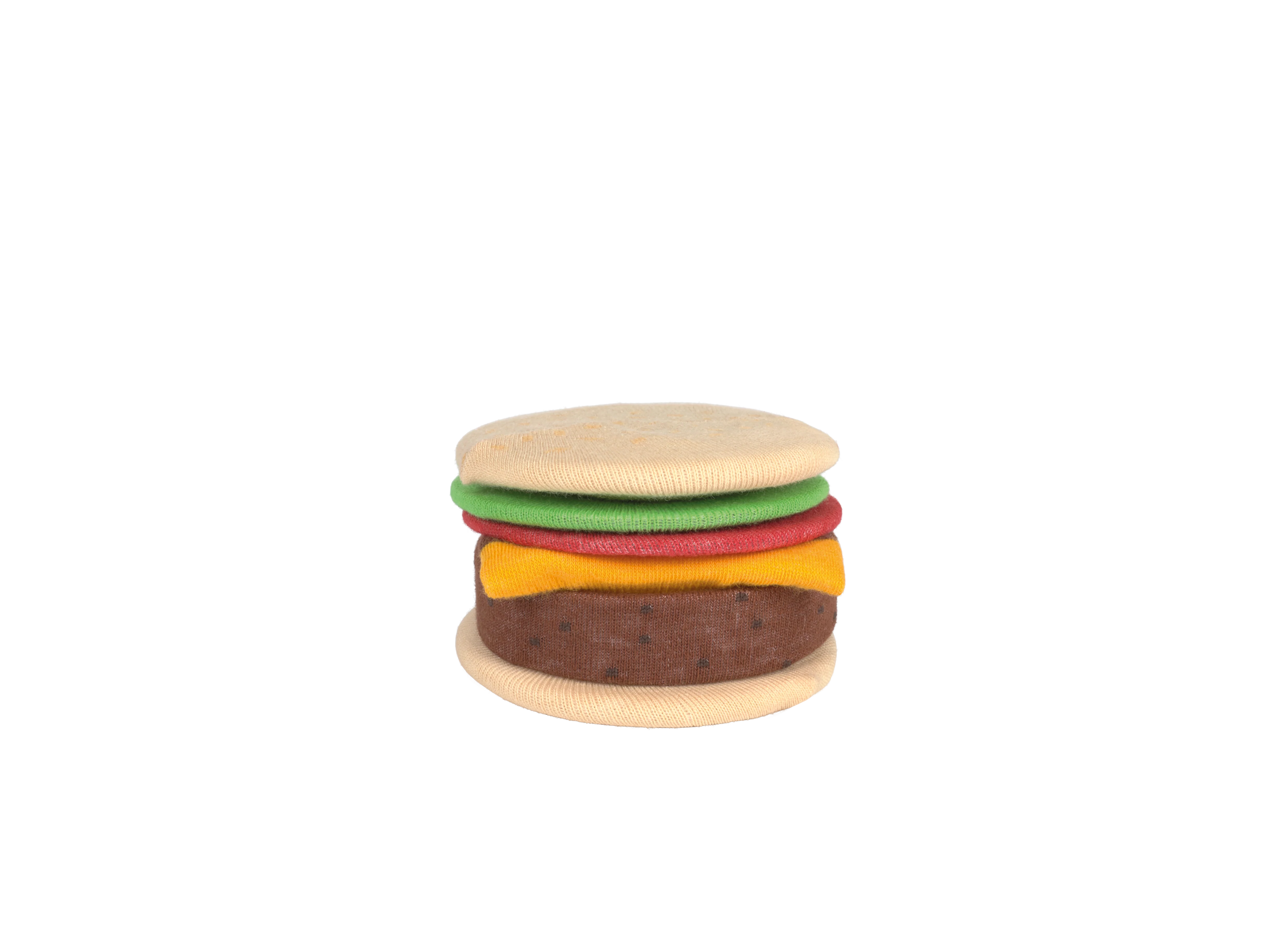 Cheeseburger strømper - Multi - Image 2