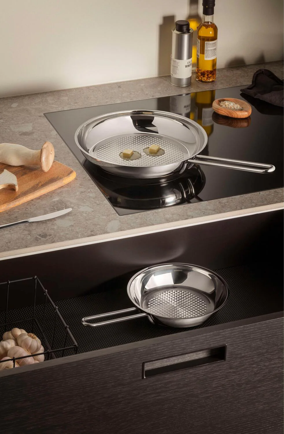 Ø28 cm - Honeycomb Stainless Steel stegepande - Image 2