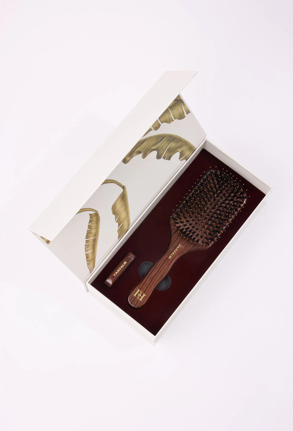 Boar- & Nylon hårbørste, Medium - Glossy Brown - Image 5