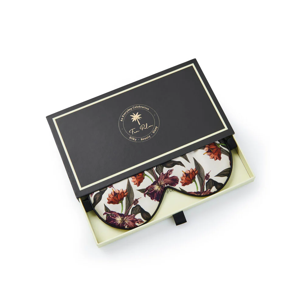 Silke Sovemaske - Creme Hibiscus - Image 4