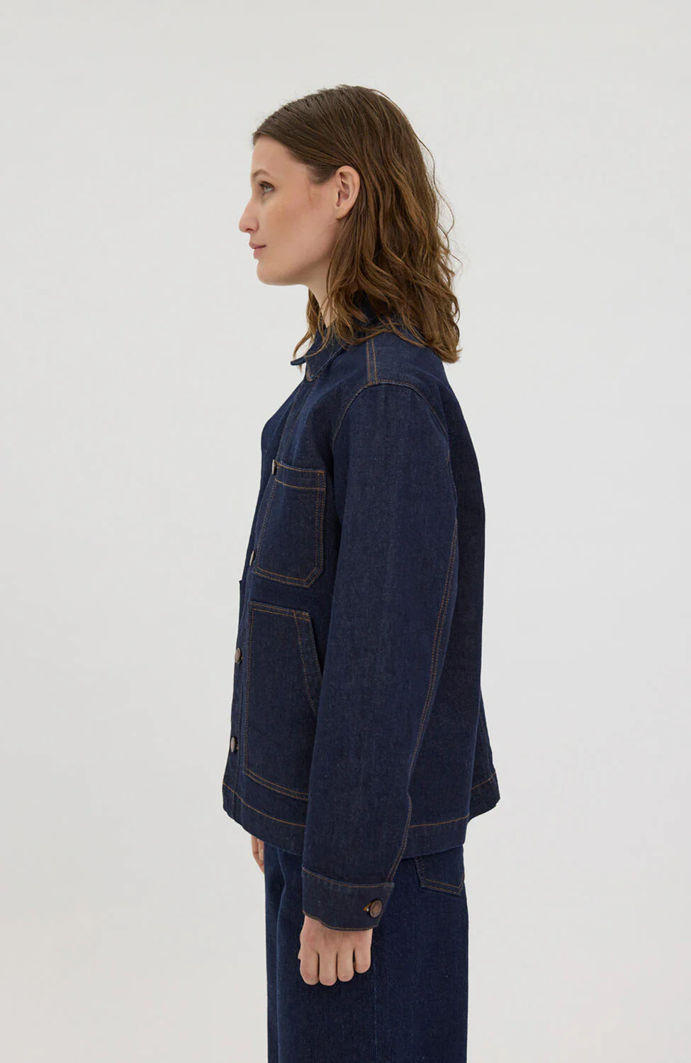 StellaFV denimjakke - Dark Rinse Denim - Image 3