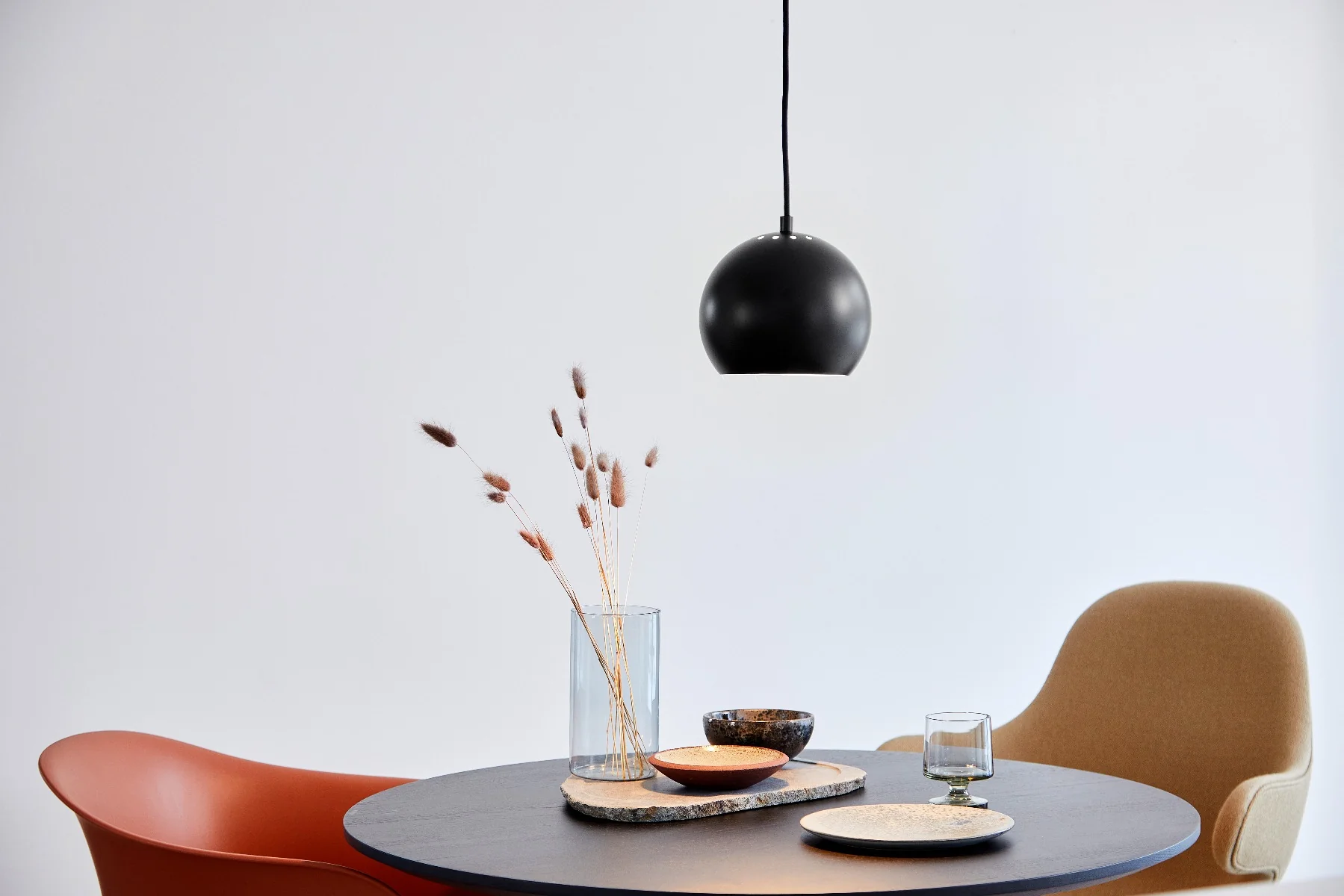 Ball pendant lampe - Black Matt - Ø:18 - Image 2