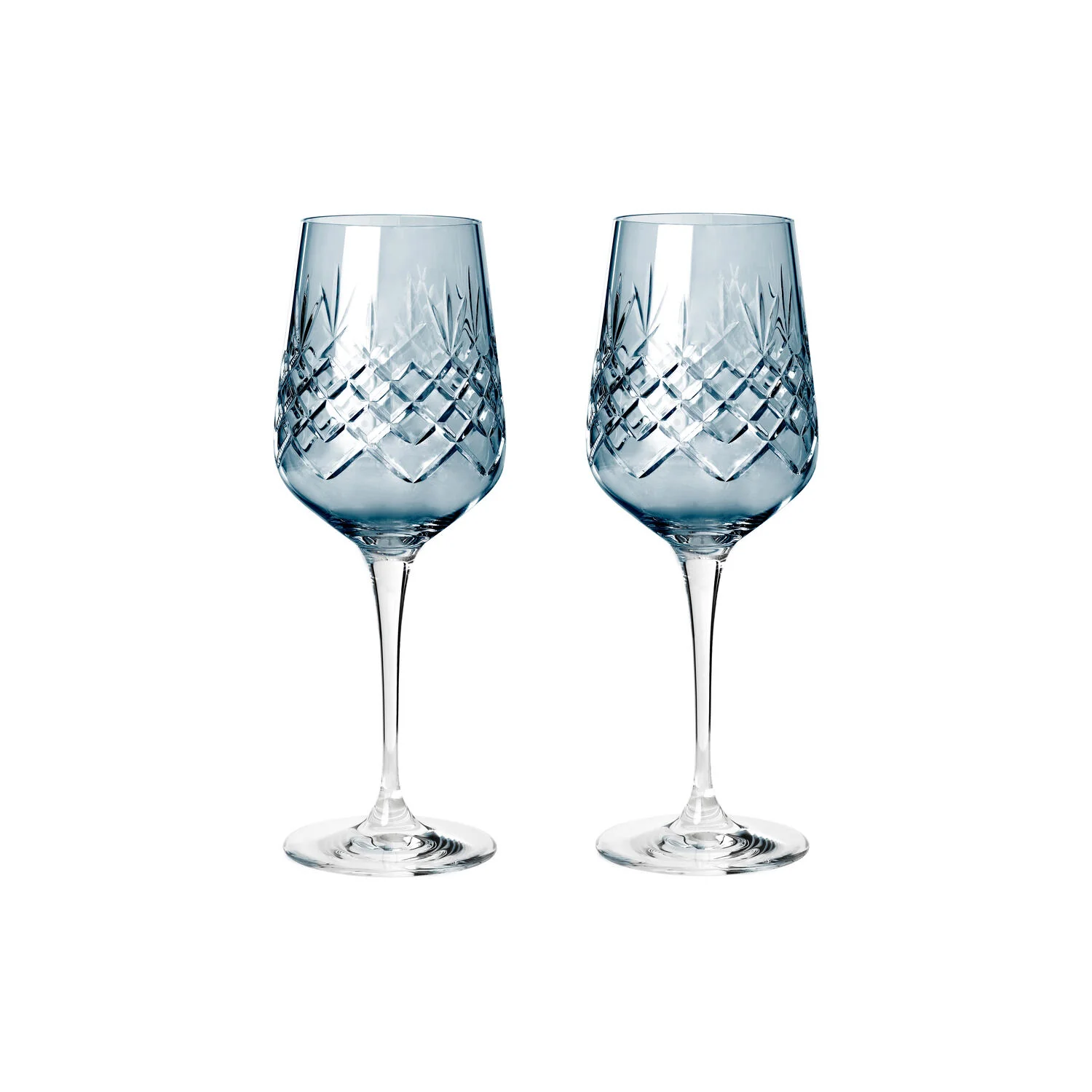 Crispy Sapphire Madame hvidvinglas, blå, 2 stk - 35 cl