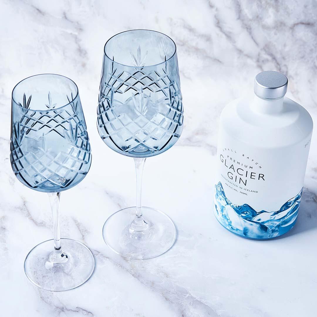 Crispy Sapphire Madame hvidvinglas, blå, 2 stk - 35 cl - Image 3