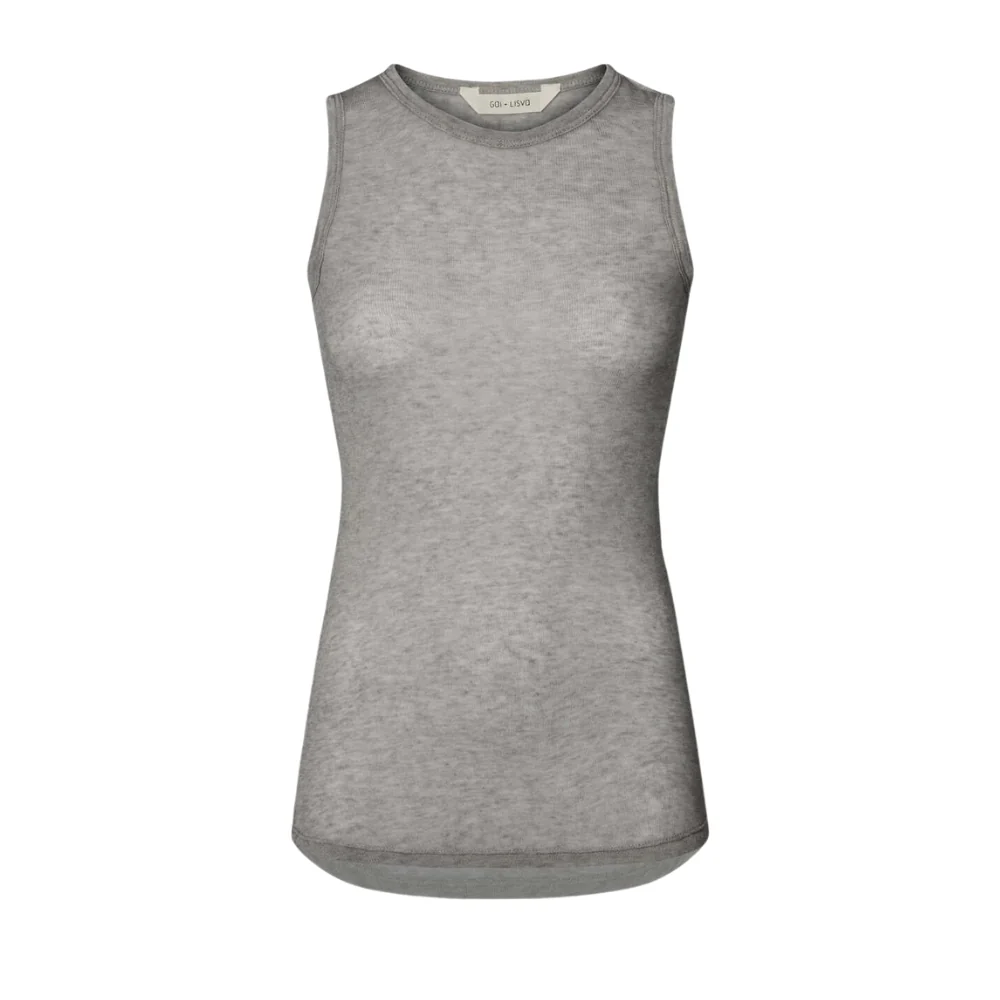 Alberte Wool top - Grey Melange - Image 2