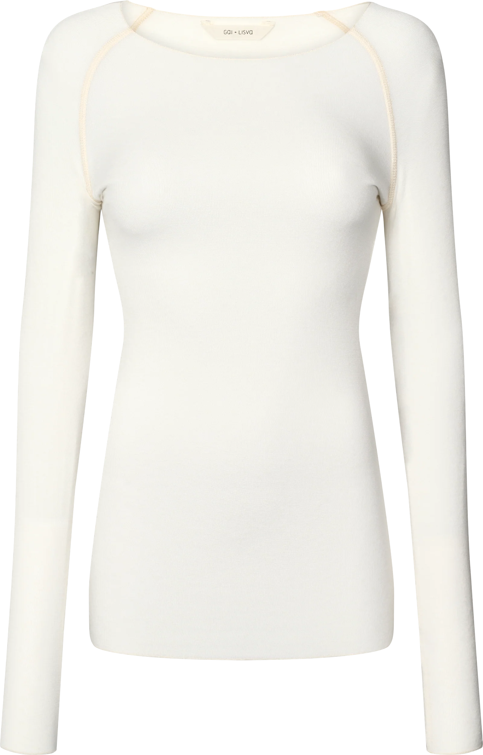 Amalie Wool langærmet t-shirt - hvid - Image 2