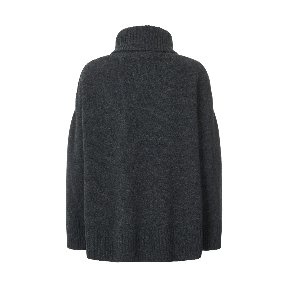 Vita Lambswool rullekrave - Dark grey - Image 5