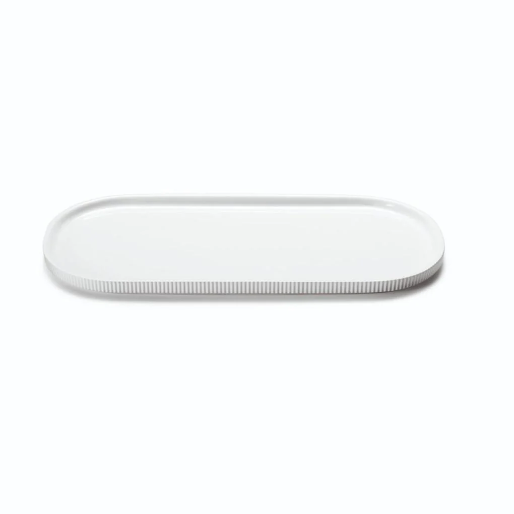 Bernadotte servingsfad, hvid - 40,4 cm.