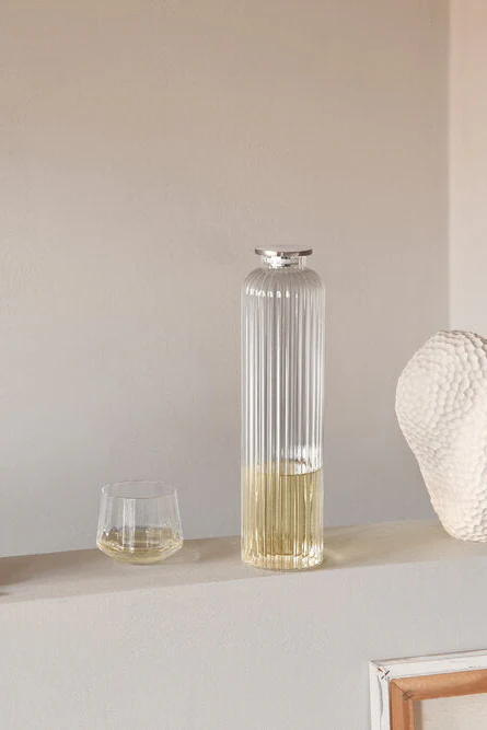 Bernadotte vandkaraffel, rustfri stål/glas - 1 L. - Image 2