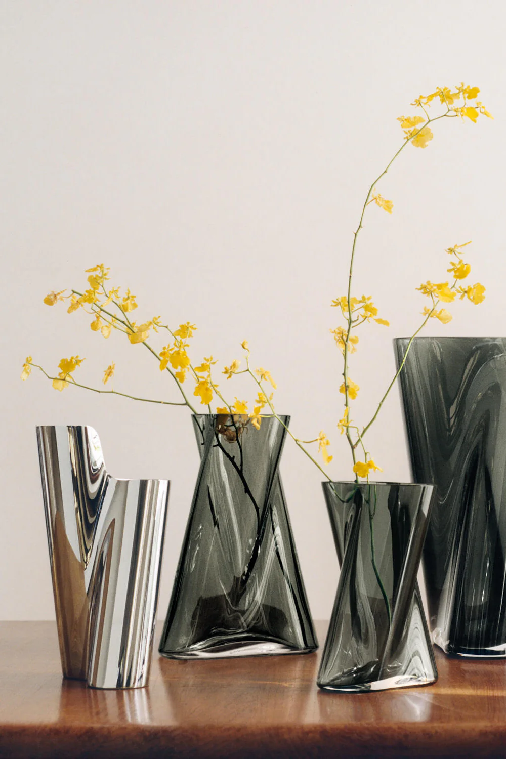 Lituus vase, Rustfrit stål - H22,8 cm - Image 2