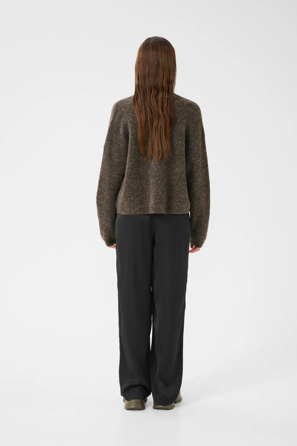 AlphaGZ uldcardigan - Chestnut Melange - Image 4