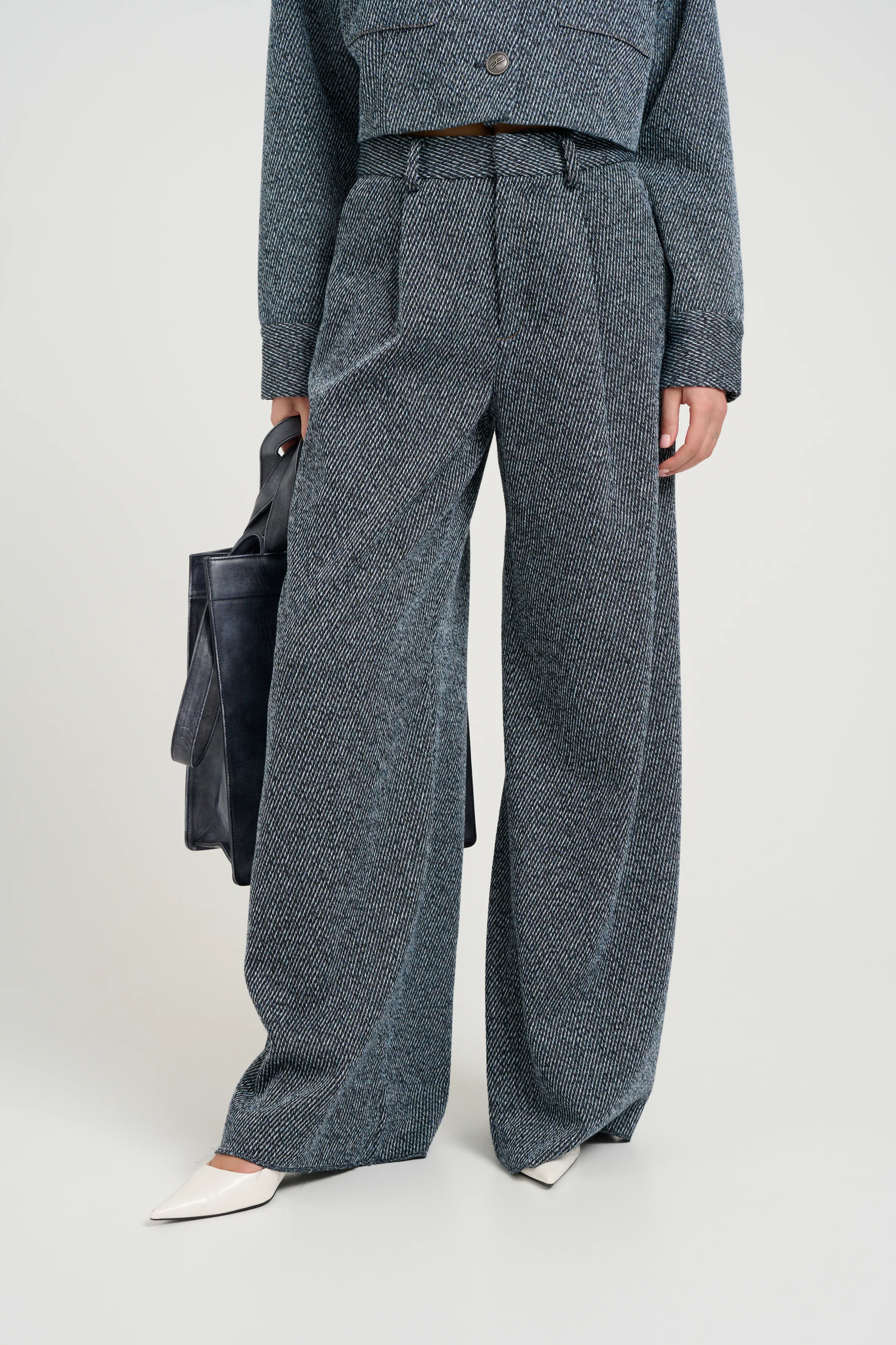 BelmaGZ HW bukser - Blue Twill Structure - Image 3