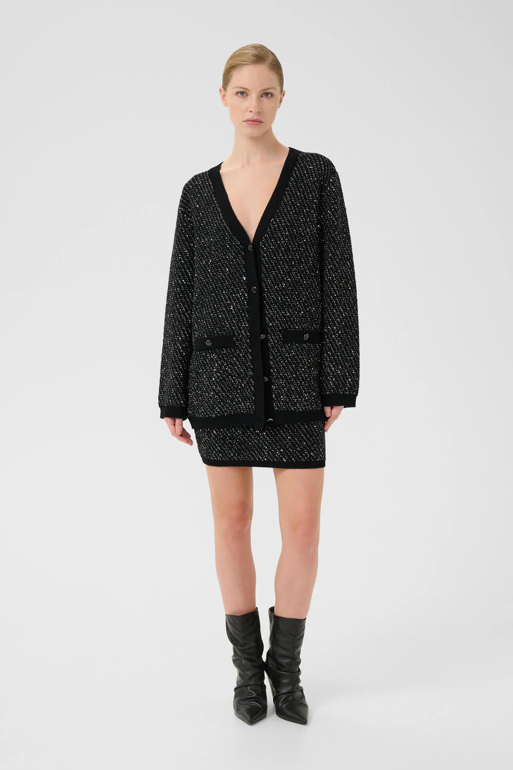 GZcosma cardigan - Black With Lurex - Image 3
