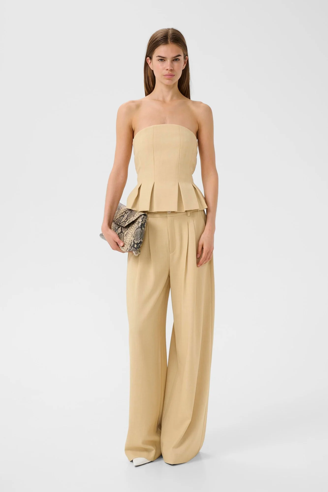 GZstacy corsage - Pale Hay Melange - Image 3