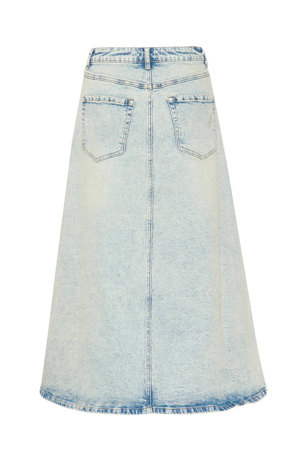 ManulaGZ HW midi denimnederdel - Light blue acid wash - Image 3