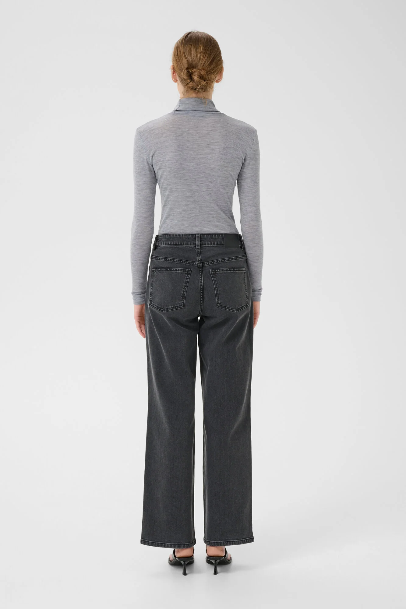 NiniaGZ Wool langærmet t-shirt - Grey Melange - Image 5