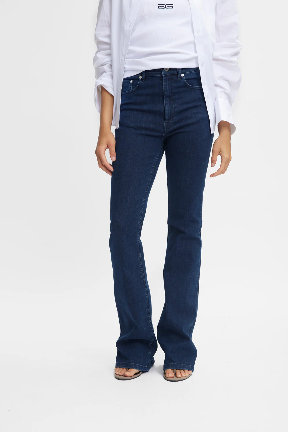 RivyGZ Flared jeans - Dark Blue Washed - Image 5