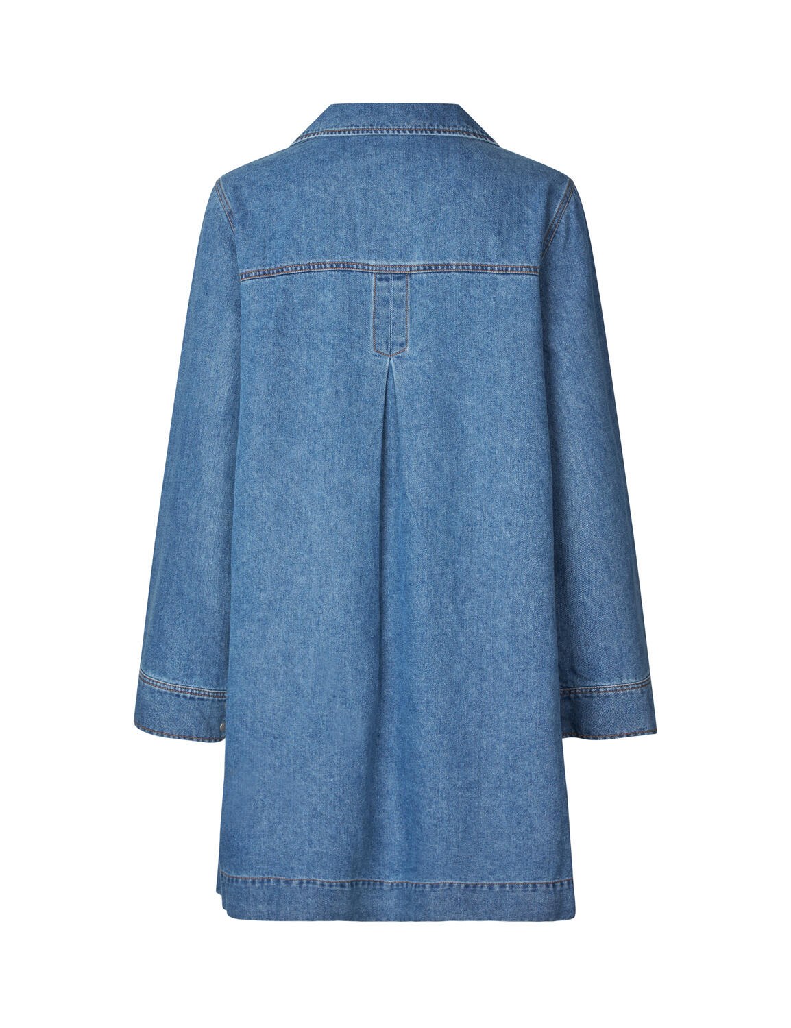 Fialeo denimkjole - 951 Mid vintage blue - Image 4