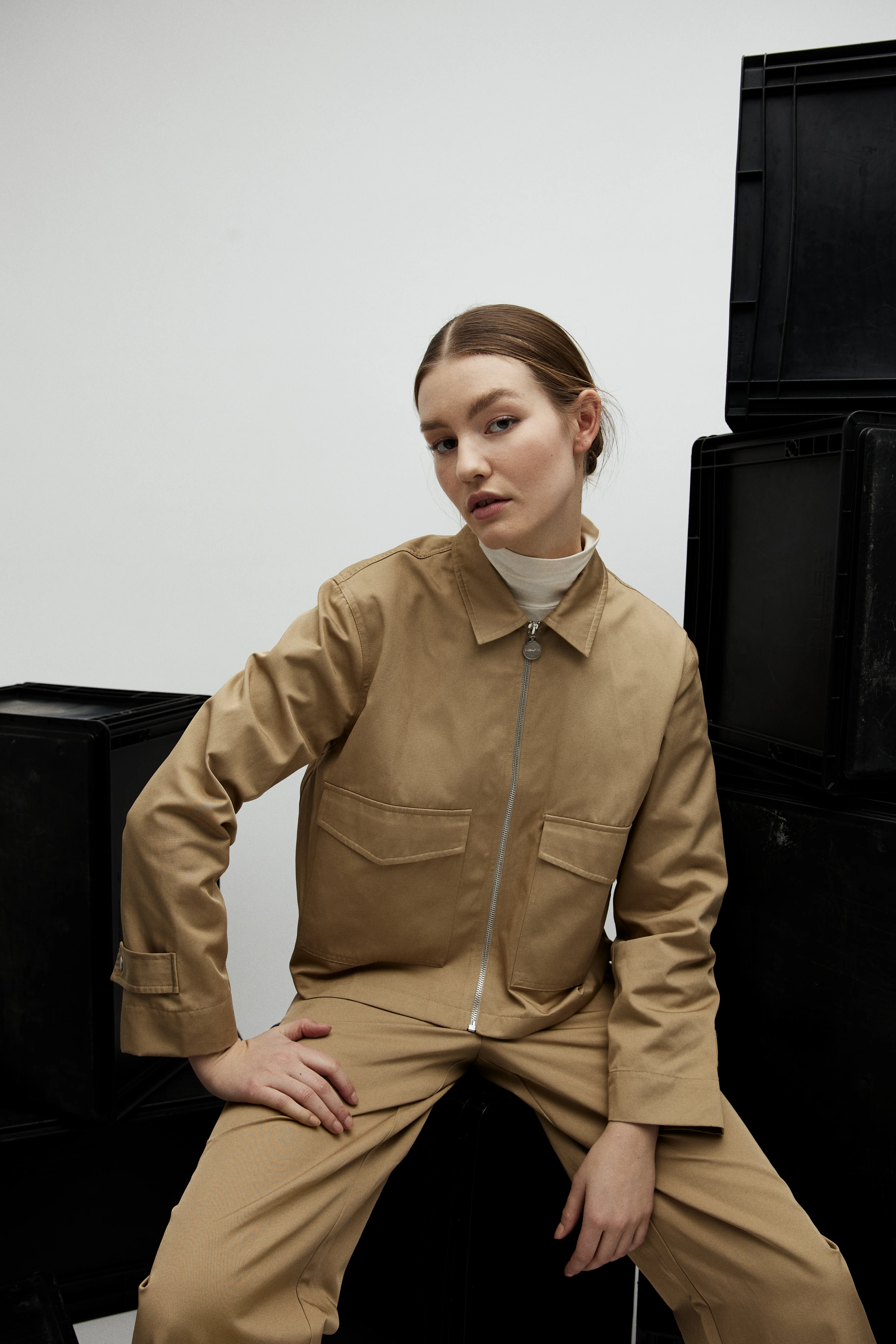Konelia-G jakke - 614 Camel Fudge - Image 6