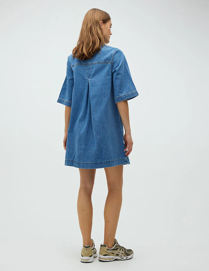 Mira-G denimkjole - 951 Mid vintage blue - Image 4