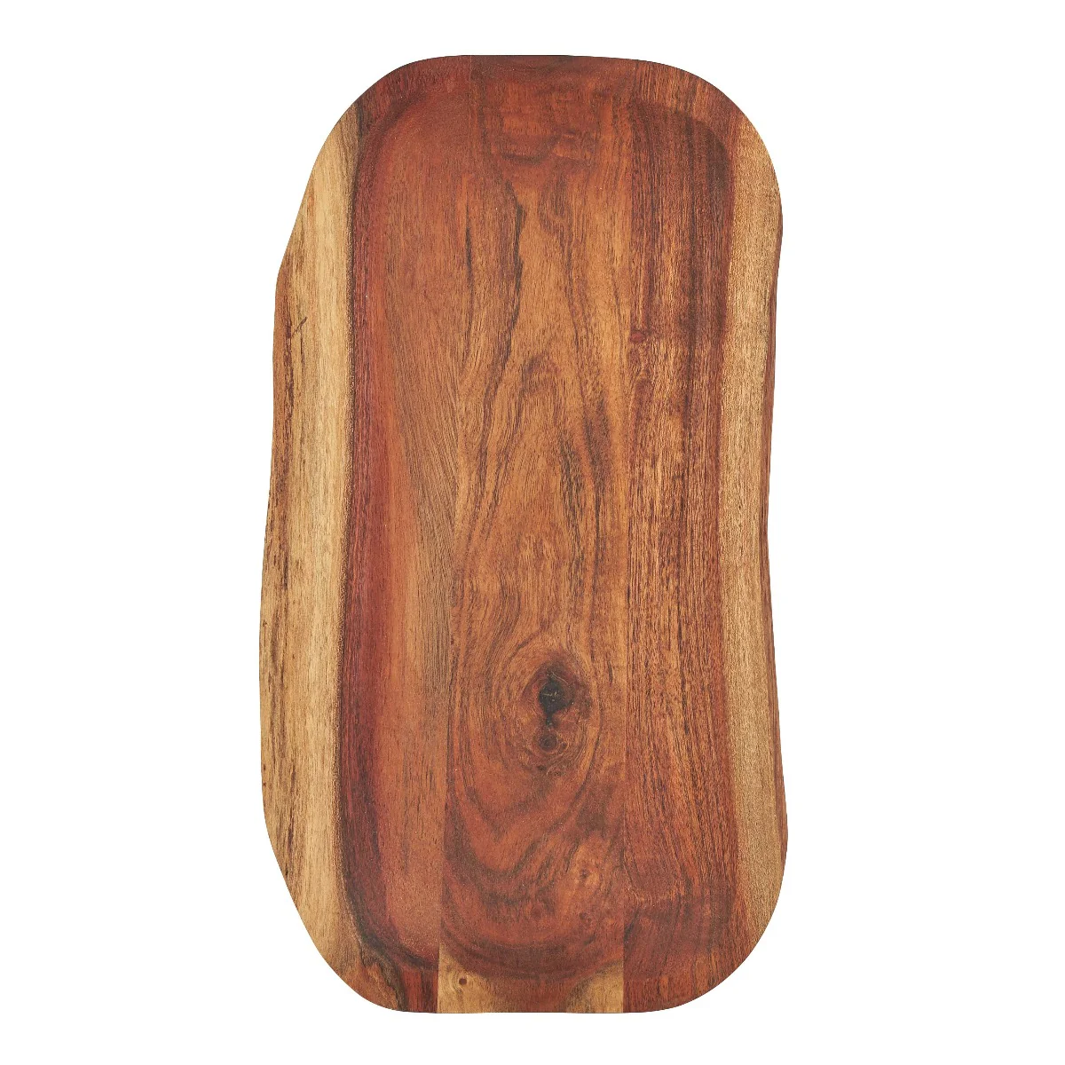 Aflangt fad, olieret acacia - 19x40 cm.
