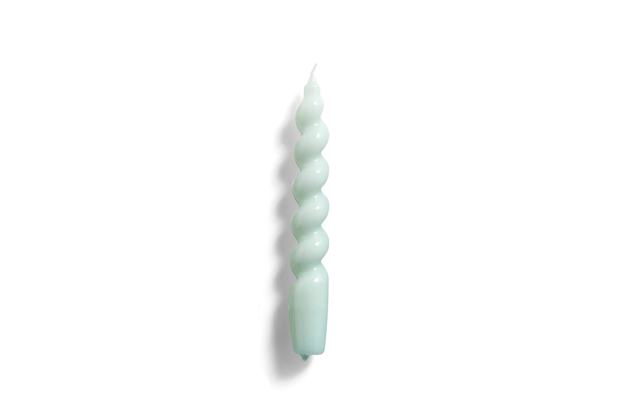 Candle Spiral stearinlys - Artic Blue