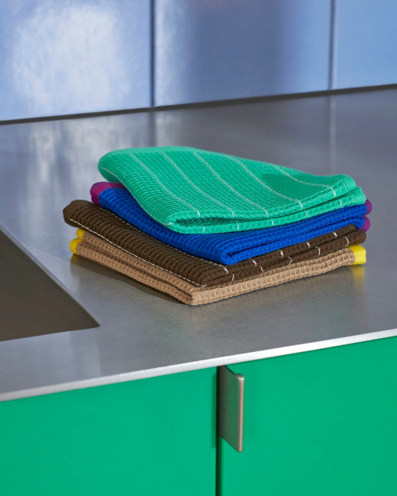 Canteen karklude, Chocolate pinstripe & Emerald pinstripe - 2 stk. - Image 2