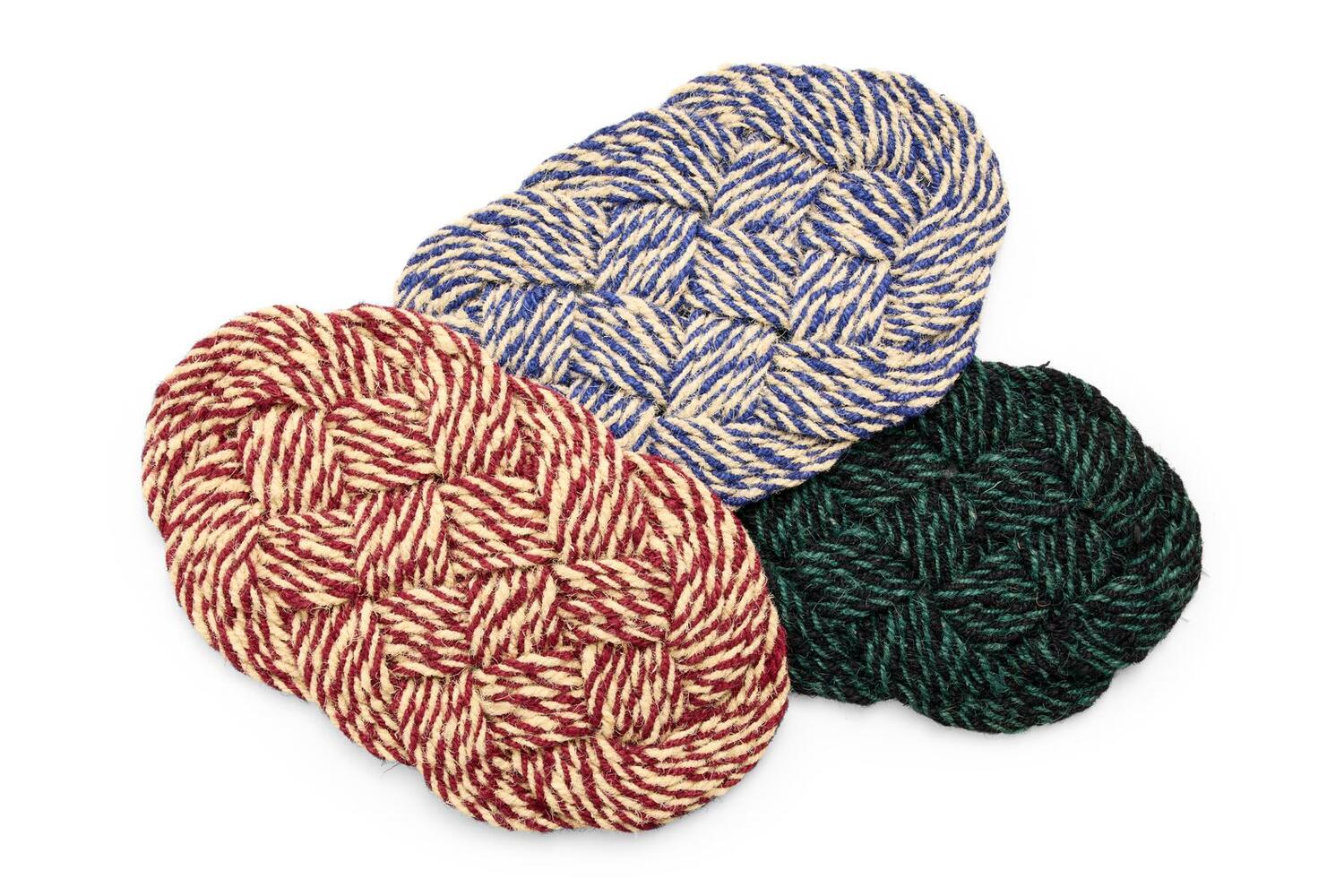 Coco Swirl dørmåtte, blå/råhvid - B40 x L80 cm. - Image 4