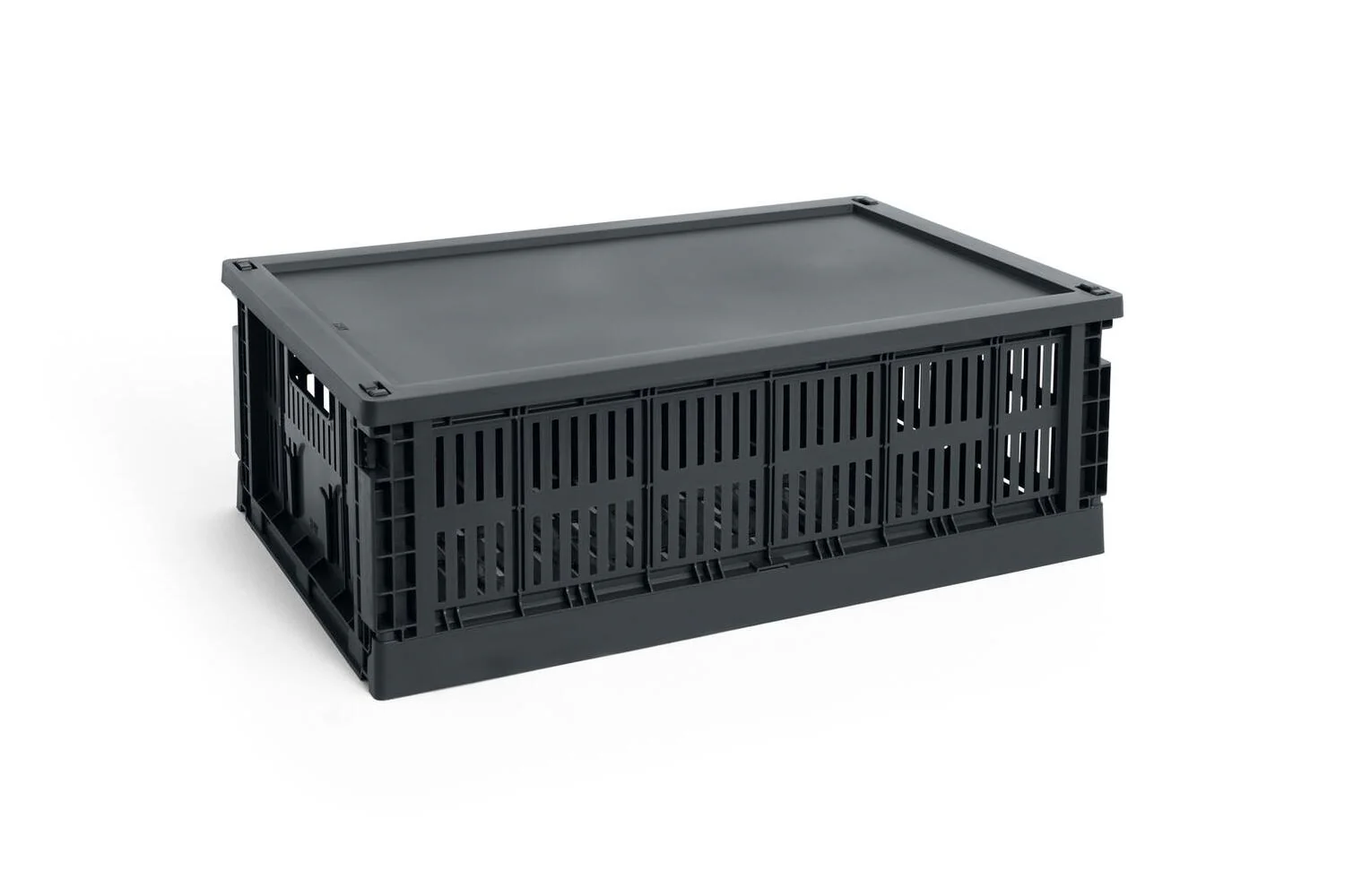 Colour Crate Plastic låg - Charcoal - Image 3