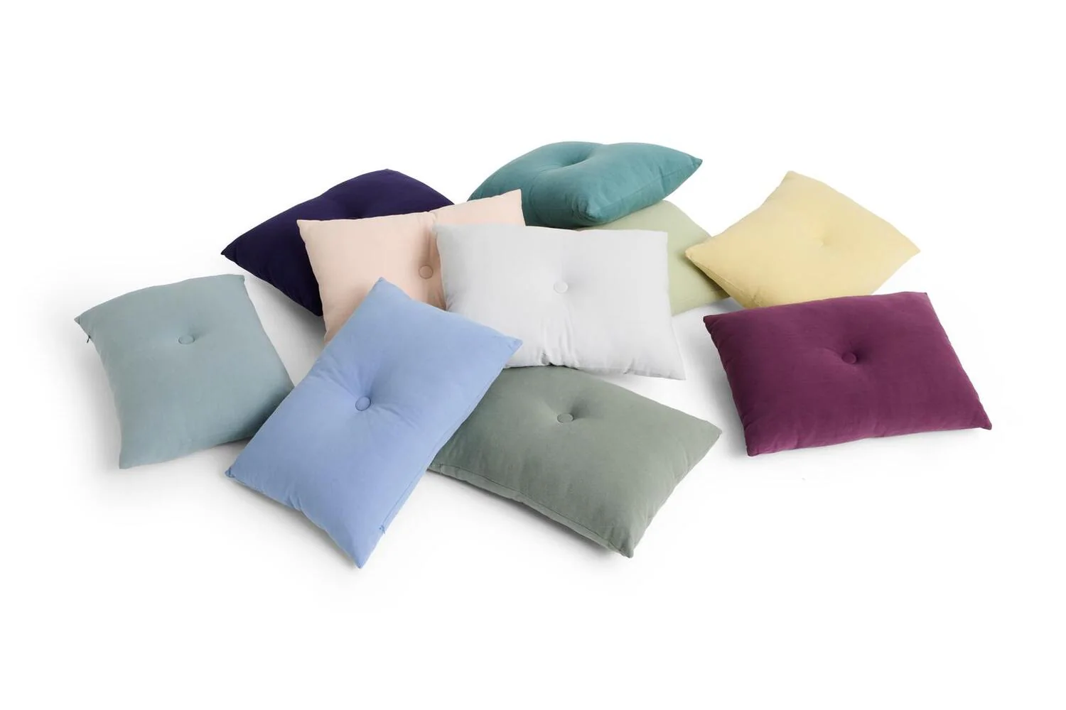Dot Linen pude, bordeaux - B60 x H40 cm. - Image 3
