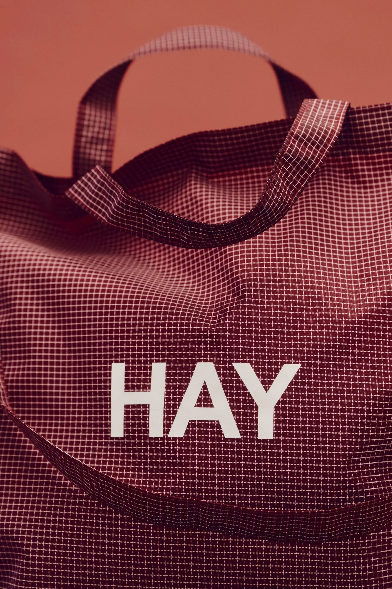 Grid crossbodytaske - Burgundy - Image 4